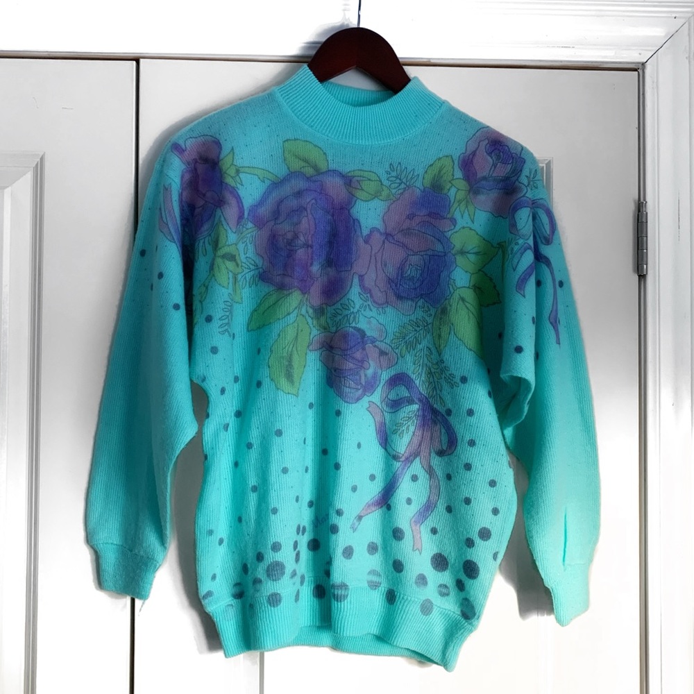 Teal Sweater- Made in Italy